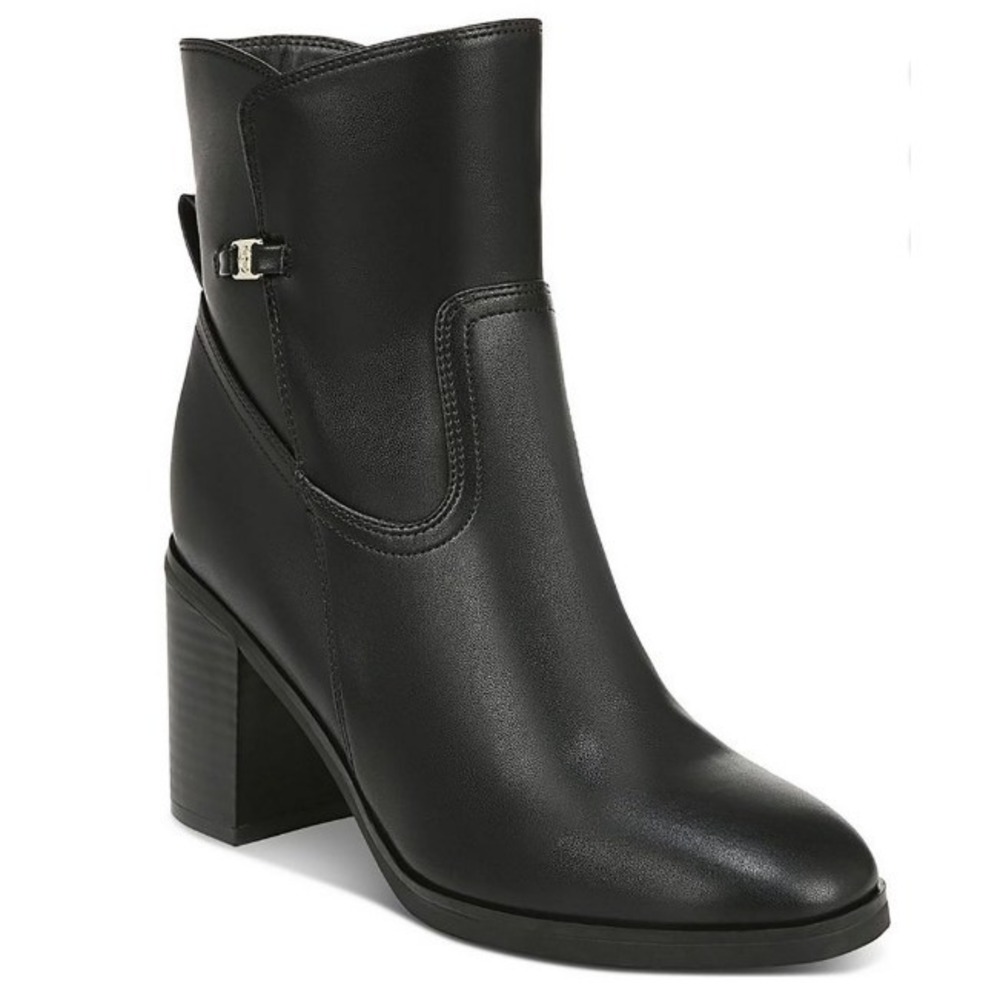 Gianni Bernini  Memory Foam Womens Black Block Heel Dress Ankle Booties 10M‎ NEW